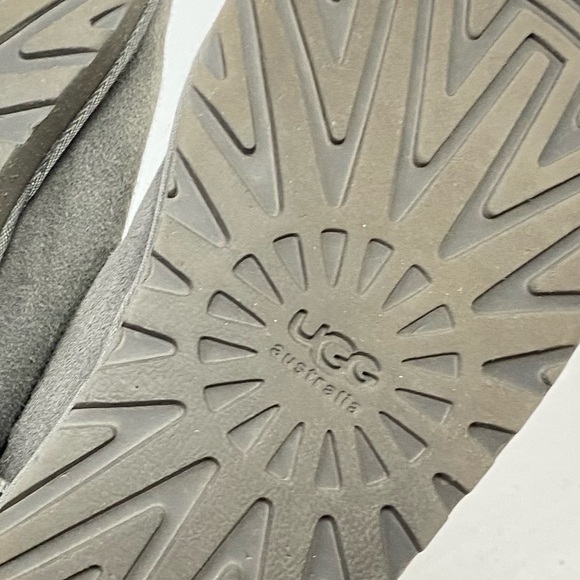 Ugg Bailey Button Boot Womens Size 10 Suede Fur Gray Boots Shoes Booties Grey - Picture 13 of 13